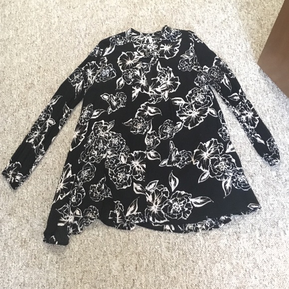 Black and white Free People tunic dress - small