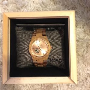JORD Cora Watch: Koa & Rose Gold