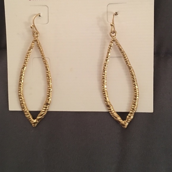 Teardrop Gold tone Earrings
