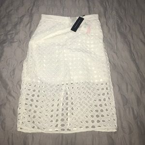 Banana republic eyelet pencil skirt