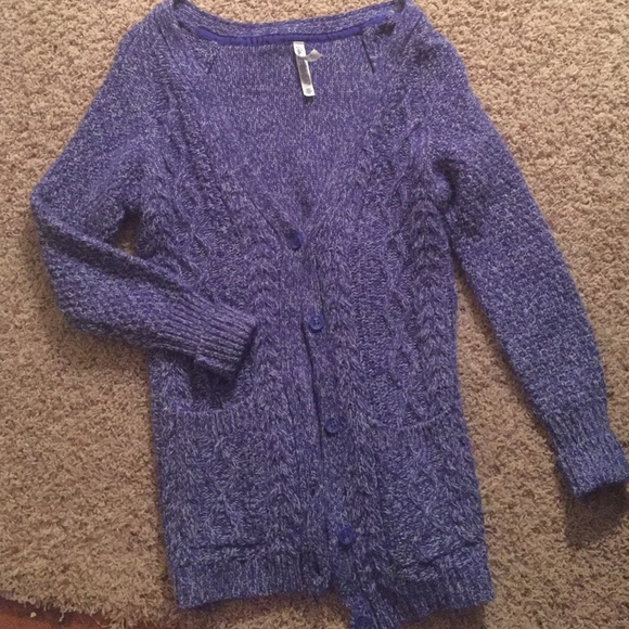 Aeropostale royal blue sweater cardigan.never worn