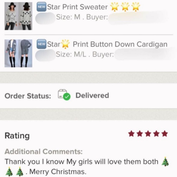 ‼️ONLY S/M‼️Star🌟 Print Button Down Cardigan - Picture 4 of 4