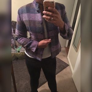 Amazing purple plaid coat