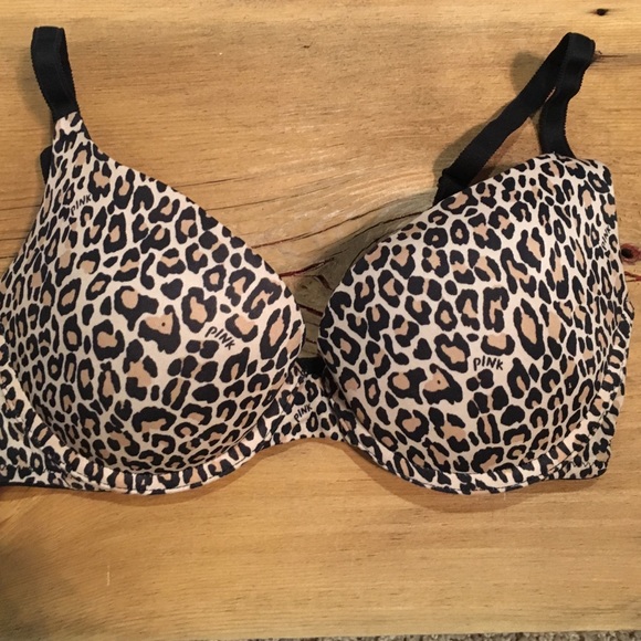 PINK Victoria's Secret Other - Pink push-up cheetah/leopard bra