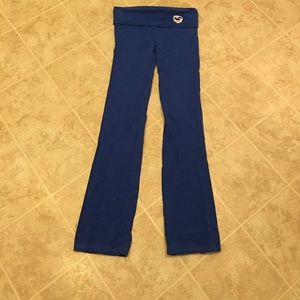 Blue Hollister Fold down Yoga pants