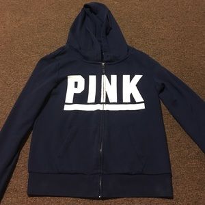 PINK Navy blue sweatshirt