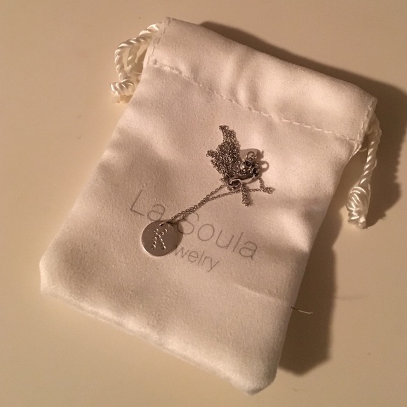 La Soula Sterling Silver "K" necklace