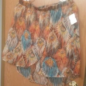 Peacock Feather Inspired Skirt