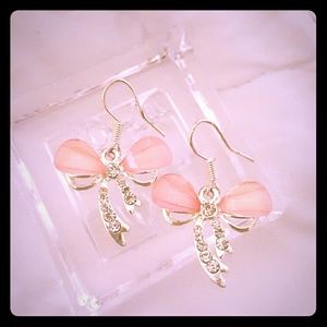 Crystal ribbon earrings