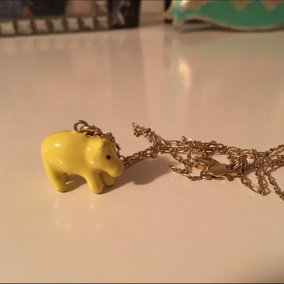 J.Crew long Hippo necklace