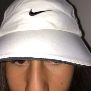 Nike white athletic hat