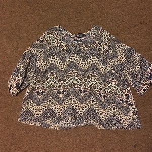 Flower patterned blouse