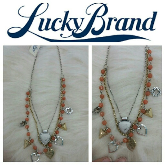 Nwt Lucky Brand Layered necklace - Picture 1 of 4