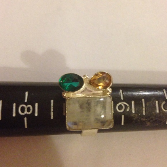 Moonstone Gem Ring - image 2
