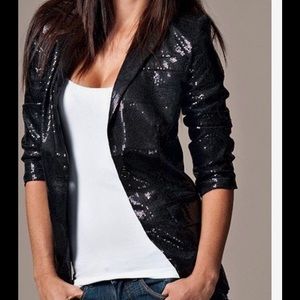 Gracia Black Sequin Blazer