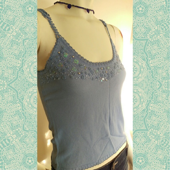 Beaded Cami Tank Top by Silvie+Mado Mill Valley CA
