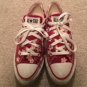 converse flower print