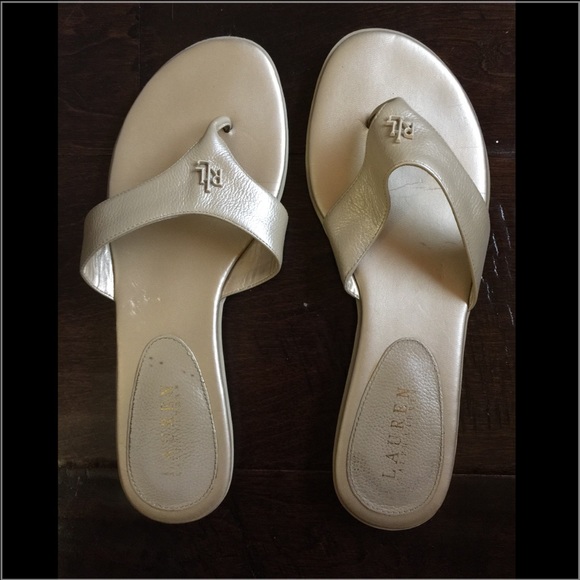 Ralph Lauren slip on sandals