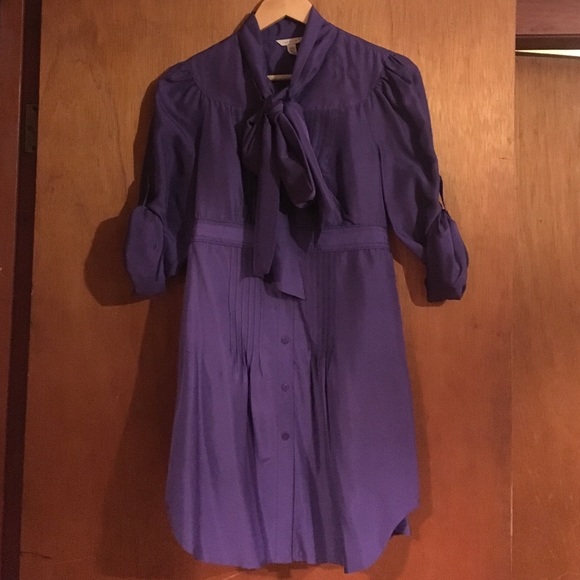 Ted Baker purple silk tunic