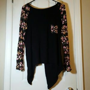 Long sleeve floral top