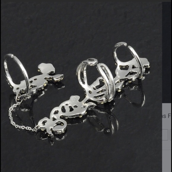 New multiple finger stack band crystal ring- - Picture 2 of 4