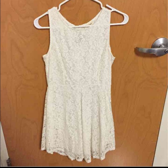 White lace dress
