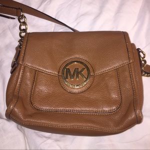 Brown leather MK purse!