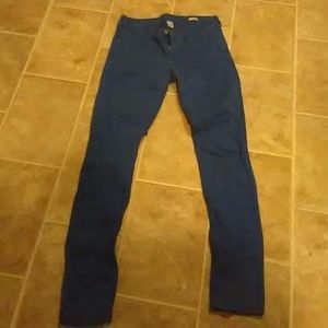Blue skinny jeans