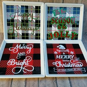 Small Christmas decor plates