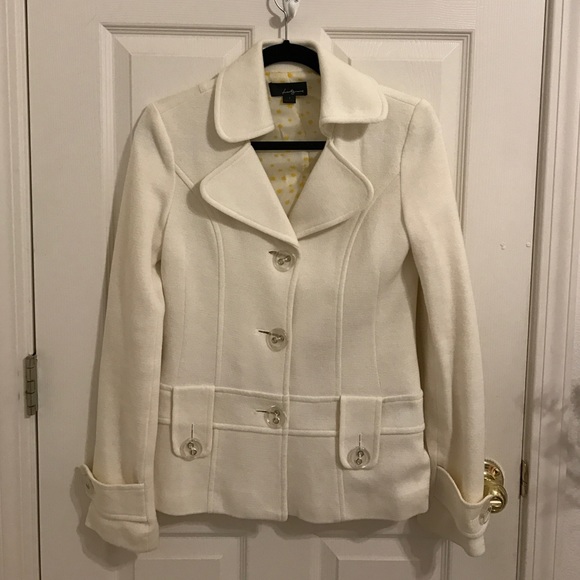 Cream colored pea coat