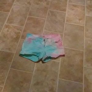 Hand tie dyed shorts