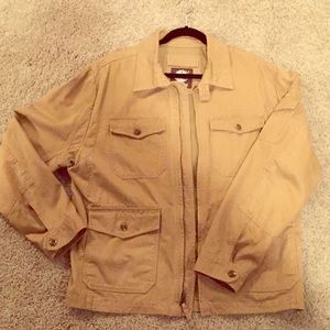 Men's Timberland khaki colored canvas jacket
