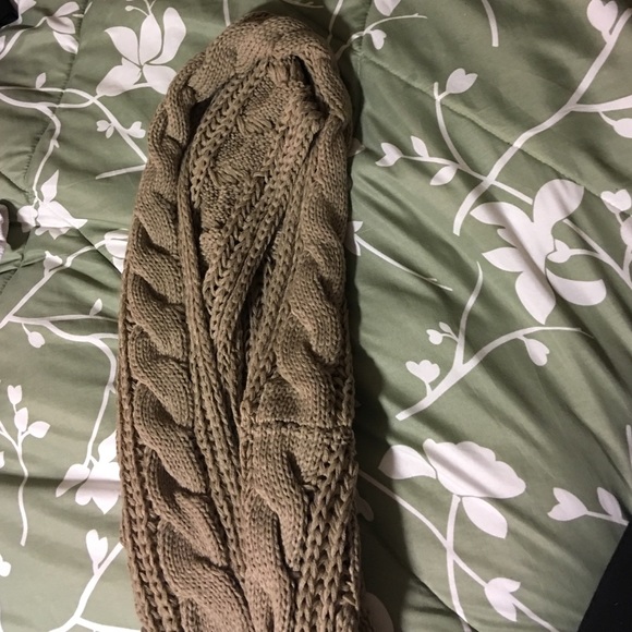 Tan infinity scarf