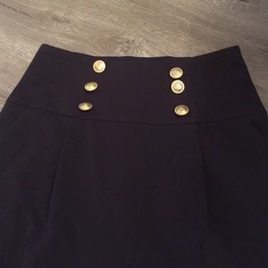 Forever 21 wide leg navy sailor pants size M