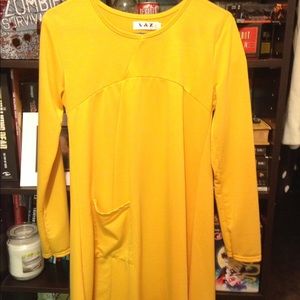 Mustard yellow dress