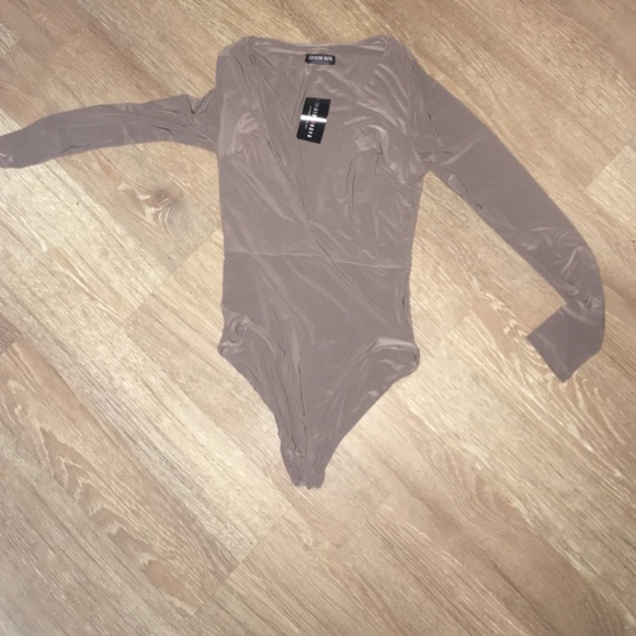 Turn Me On Bodysuit Size Small Mocha