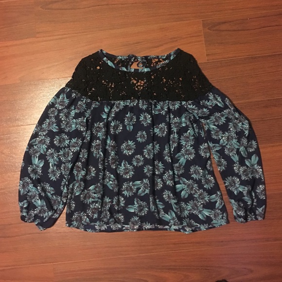 Lace And Floral Top