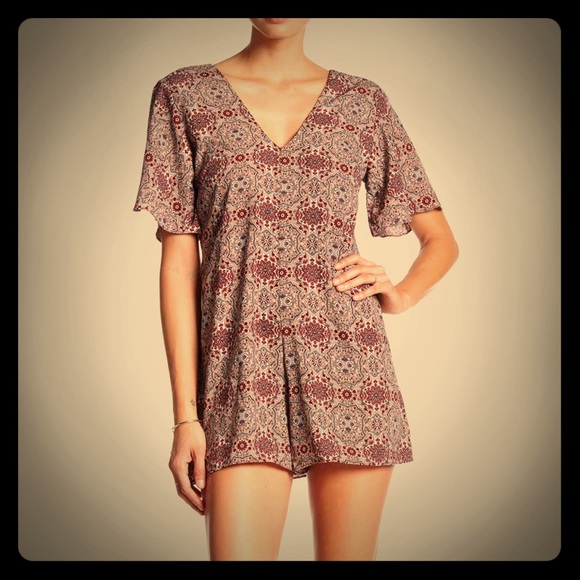 Paisley Romper - Picture 1 of 3