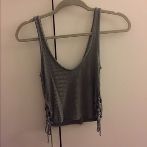 Project social tee by Urban Outfitters olive crop Project social tee by Urban Outfitters olive crop