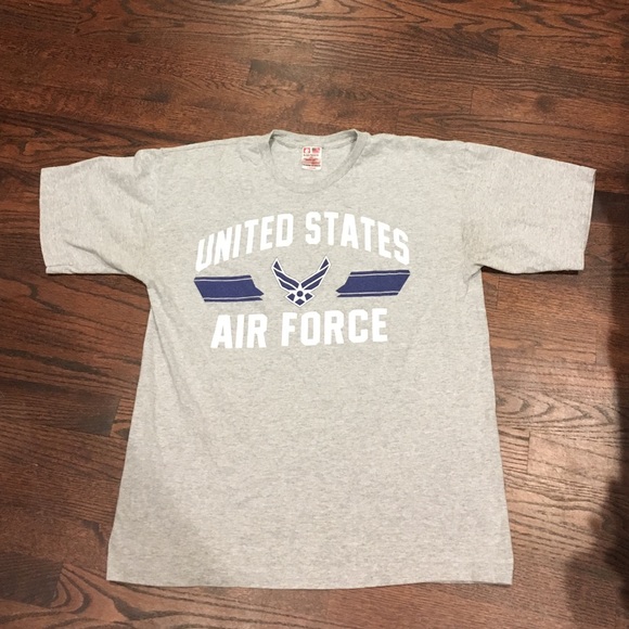 Heather grey USAF Tshirt *made in the US*