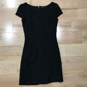 Black lace dress