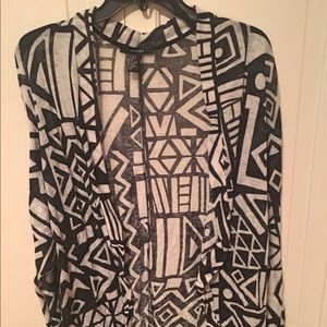 Tribal print cardigan