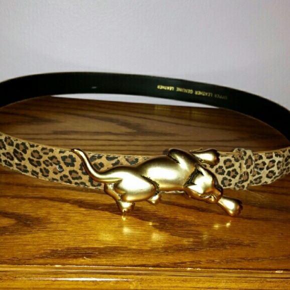 Leopard belt with stunning leopard clasp