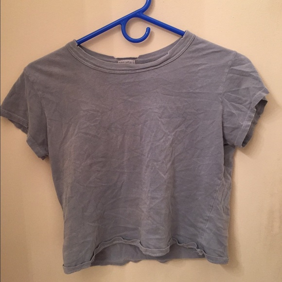 Brandy Melville John Galt distressed blue shirt