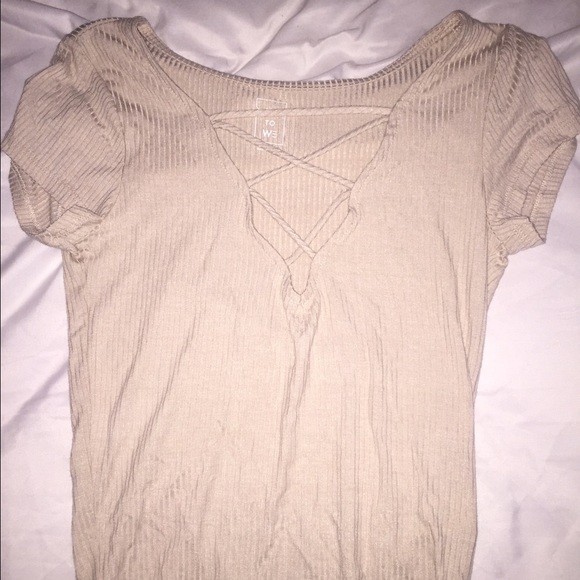 ME TO WE crop top shirt from PacSun.  Size small