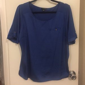 Blue top from The Limited