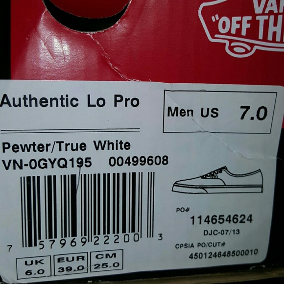 🆕Vans Authentic Lo Pro Skate Shoes Unisex - Picture 4 of 6