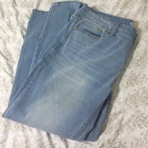Light wash jeans