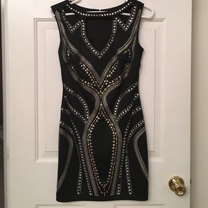 Silver and gold embellished dress