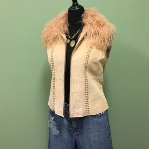 Suede vest size L